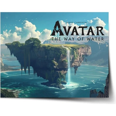 Sablio Plagát Avatar The Way of Water Plávajúci ostrov - 90x60 cm
