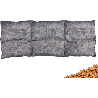 VFstyle nahrievací vankúšik s čerešňovými kôstkami 50x20 cm Grey