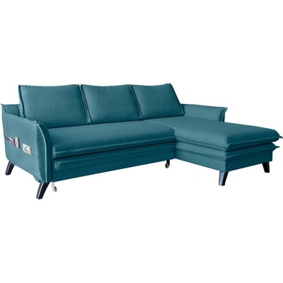 Miuform Тюркоазен ъглов разтегателен диван, десен ъгъл Charming Charlie - Miuform (Charming Charlie 2QL-LCBKR lin 12)