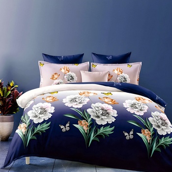 EmonaMall Двулицево спално бельо EmonaMall, 6 части - Модел S18829 (S18829-44444d)