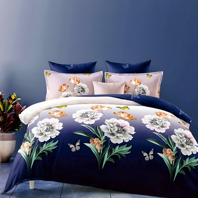 EmonaMall Двулицево спално бельо EmonaMall, 6 части - Модел S18829 (S18829-44444d)