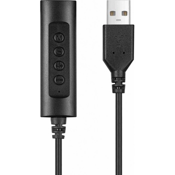 Sandberg adaptér USB -> 3,5 mm jack s ovládáním na kabelu, 134-17