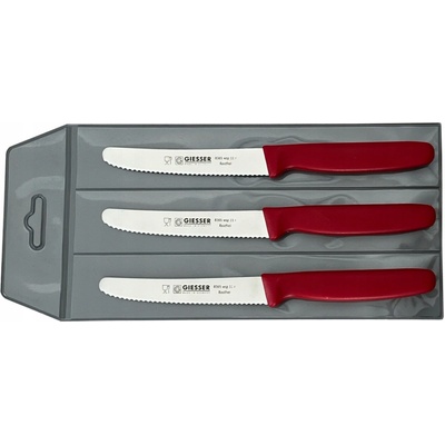 Giesser sada 3 nožů 8365 červená 11 cm