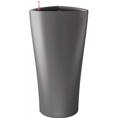 Lechuza Květináč Delta Premium 30 antracitová metalická 30 x 56 cm – Hledejceny.cz