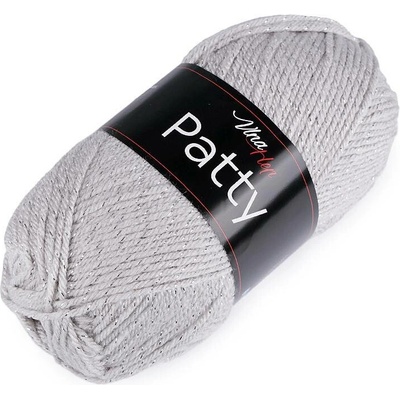 Pletací příze Patty 100 g Varianta: 5 (4230) šedá nejsvětlejší, Balení: 1 ks 47188/108813/216700