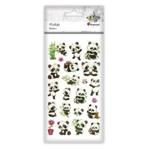 TITANUM Stickers convex panda teddy bears mix 22pcs