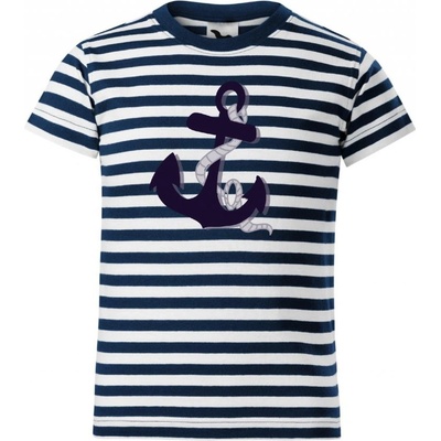 NakupTextil Sailor 805 tričko dětské s potiskem námořní modrá