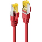 Lindy Пач кабел LINDY 47291, S/FTP, Cat. 7, 0.5m, червен (47291)