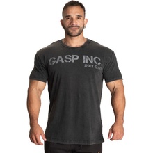 Gasp G.U.I. STANDARD TEE WASHED BLACK tričko seprané černé
