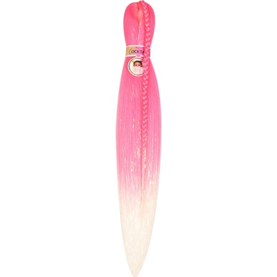 EZ 100% Kanekalon Cocktail TŘPYTIVÝ - PINK/WHITE