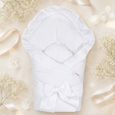 Baby Nellys Rýchlozavinovačka na krst biela