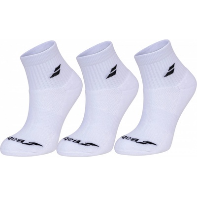 Babolat ponožky Socks 3 Pairs Quarter White