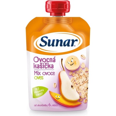 Sunar Ovocná kašička mix ovoce ovesné vločky 120 g