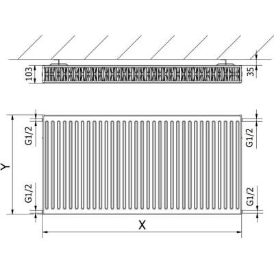 Mexen C22 W422-040-080-00 400 mm x 800 mm