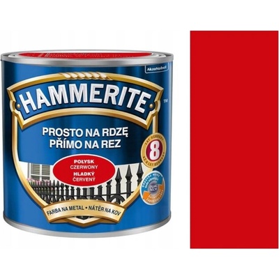 Hammerite Farba na kov 0,25 l Červená lesklá