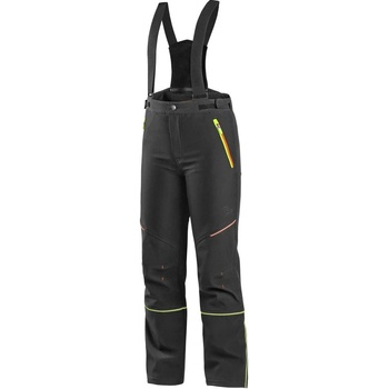 CXS Kalhoty TRENTON zimní softshell pánské černé s HV žluto/oranžovými