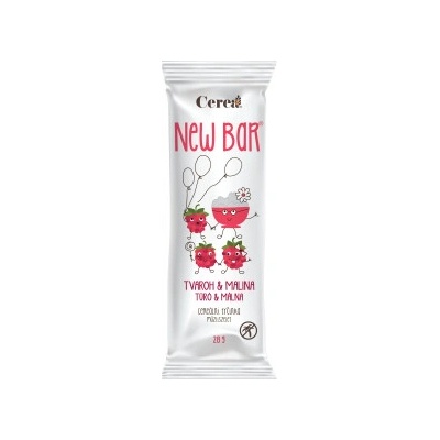 Cerea New Bar Tvaroh Malina 28 g