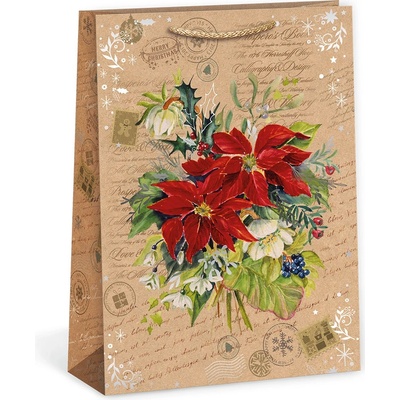 ARGUS Darčeková papierová taška (31 x 41.5 cm) - Vianočná ruža 08840065