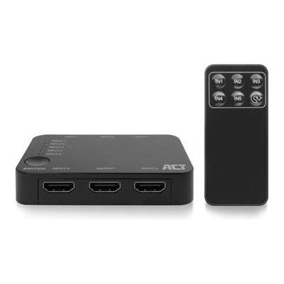 ACT HDMI суич ACT AC7841, 5/1, 3D, 4K@60Hz, Черен - EWENT-ACT-SPLIT-AC7841 (EWENT-ACT-SPLIT-AC7841)