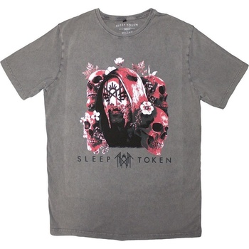 Sleep Token Риза Skulls & Flowers Stone Wash Unisex Grey M (SLTKSTNW30MG02)