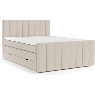 Maison de Reve Бежово боксспринг легло с място за съхранение 160x200 cm Ruby - Maison de Rêve (RUBY160_INR22_P0_INR22_M19_INR22_T9_L1)