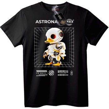 NOONEBRAND Тениска Космически Астронавт Робот Патица - XL, White