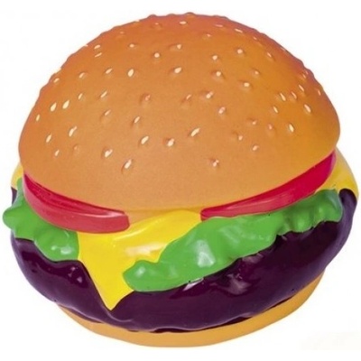 NOBBY Играчка за куче латекс бургер, с мирис на шунка, със звук - 10 см nobby Германия 62362
