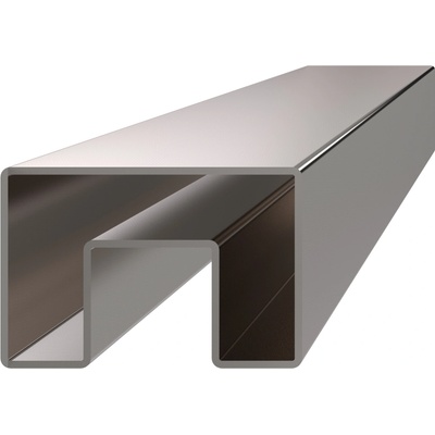 Madlo 60 x 40 mm, L = 3000 m, sklo 8 - 17,5 mm, AISI 304