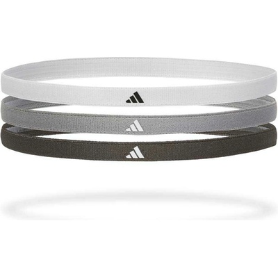 adidas HAIRBANDS Bílá Tmavě šedá Šedá