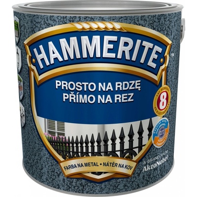 Hammerite přímo na rez, 0,70L, kladívkový zelený