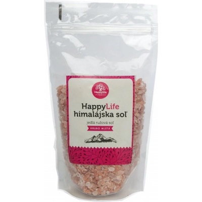 HappyLife Himalájska Soľ ružová jedlá hrubá 500 g