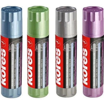 KORES Lepicí tyčinky Glue Stick Metallic, 4 x 20 g