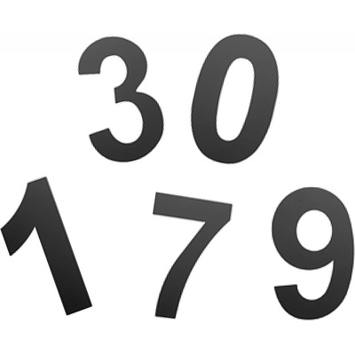 Domovní číslice COBRA 150 mm (ČERNÁ), 1, COBRA ČERNÁ