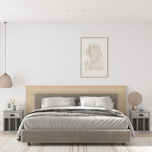 vidaXL Нощни шкафчета, 2 бр, бетонно сиво, 43x36x50 см (816353)