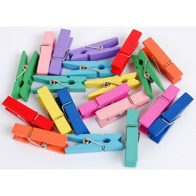 Fandy Kolíčky dekorační Color velké 20ks