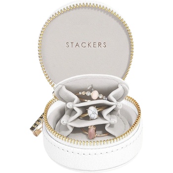 Stackers Пътническа кутия за бижута Stackers Oyster минi бяла (76201)