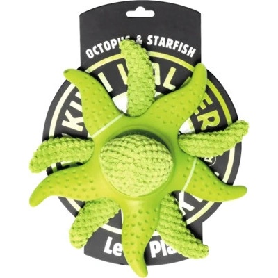 Kiwi Hračka pes OCTOPUS & STARFISH plyš TPR zelen 27 cm