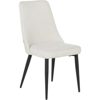 Трапезен стол Carmen SMITH, до 100kg. , дамаска, прахово боядисана метална база, крем (bt-3532409)