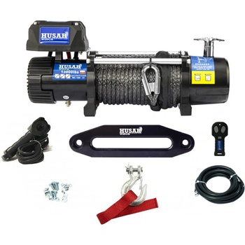 HUSARWINCH Naviják Husar Winch BST 13000, 24V, Syntetické lano