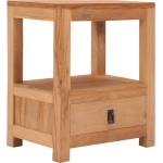 vidaXL Нощно шкафче, 40x30x50 см, тиково дърво масив (287228)