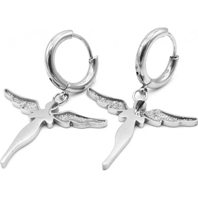 Steel Jewelry náušnice ANDĚL Chirurgická ocel NS231143