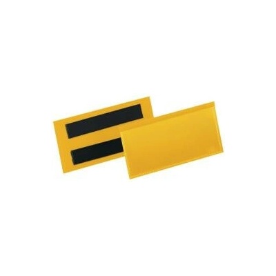 DURABLE Magnetické vrecko na dokumenty 100x38mm 50ks žlté