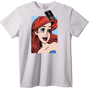 NOONEBRAND Тениска Ариел Малката русалка - S, White