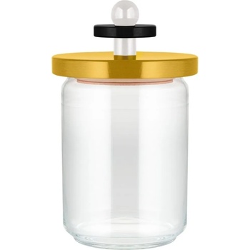 Alessi Кухненски буркан за съхранение 100 COLLECTION, 1л, жълт, стъкло, Alessi (ALES161001)