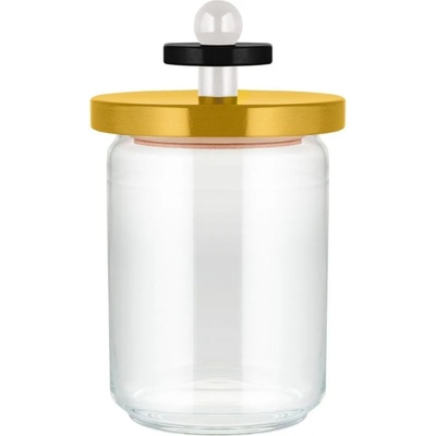 Alessi Кухненски буркан за съхранение 100 COLLECTION, 1л, жълт, стъкло, Alessi (ALES161001)