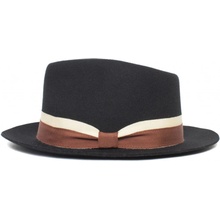 Goorin Bros. trilby klobouk s hnědobéžovou stuhou Goorin Bros Wheeler černý