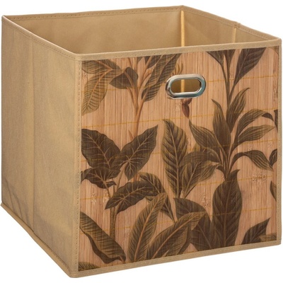 5five Simply Smart úložný box Bamboo Flower 31 x 31 x 31 cm hnedá