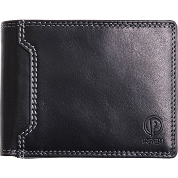 pánska kožená peňaženka Poyem 5208 black