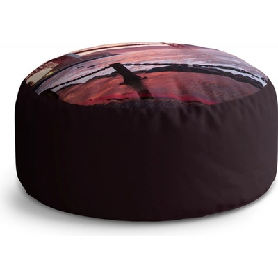 Sablio Taburet Circle Golden Gate: 40x50 cm