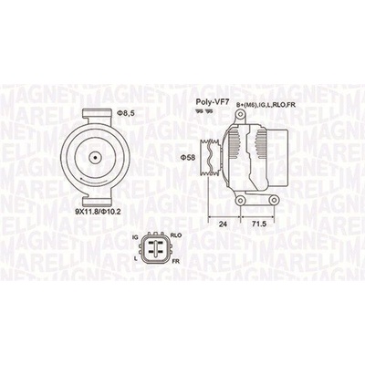 Generátor MAGNETI MARELLI 063731965010